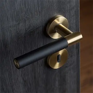 A unique, custom-designed door handle in a luxury interior.