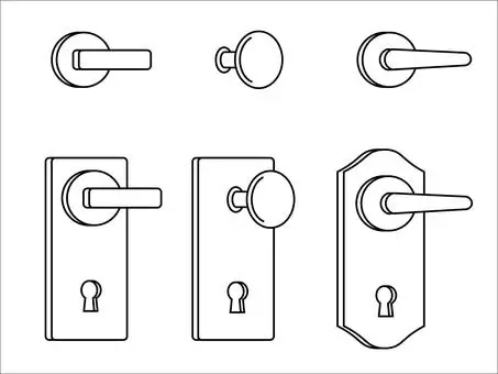 Architectural sketch of a handle