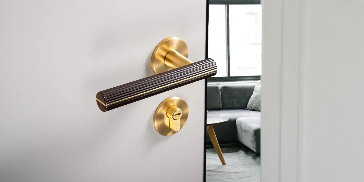 Stylish living room door with a minimalist handle.